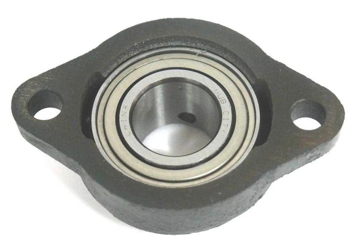 LOT OF 4 NEW HUB CITY B250RX1 FLANGE BEARINGS 1", SET SCREW, 2-BOLT, 1320111309