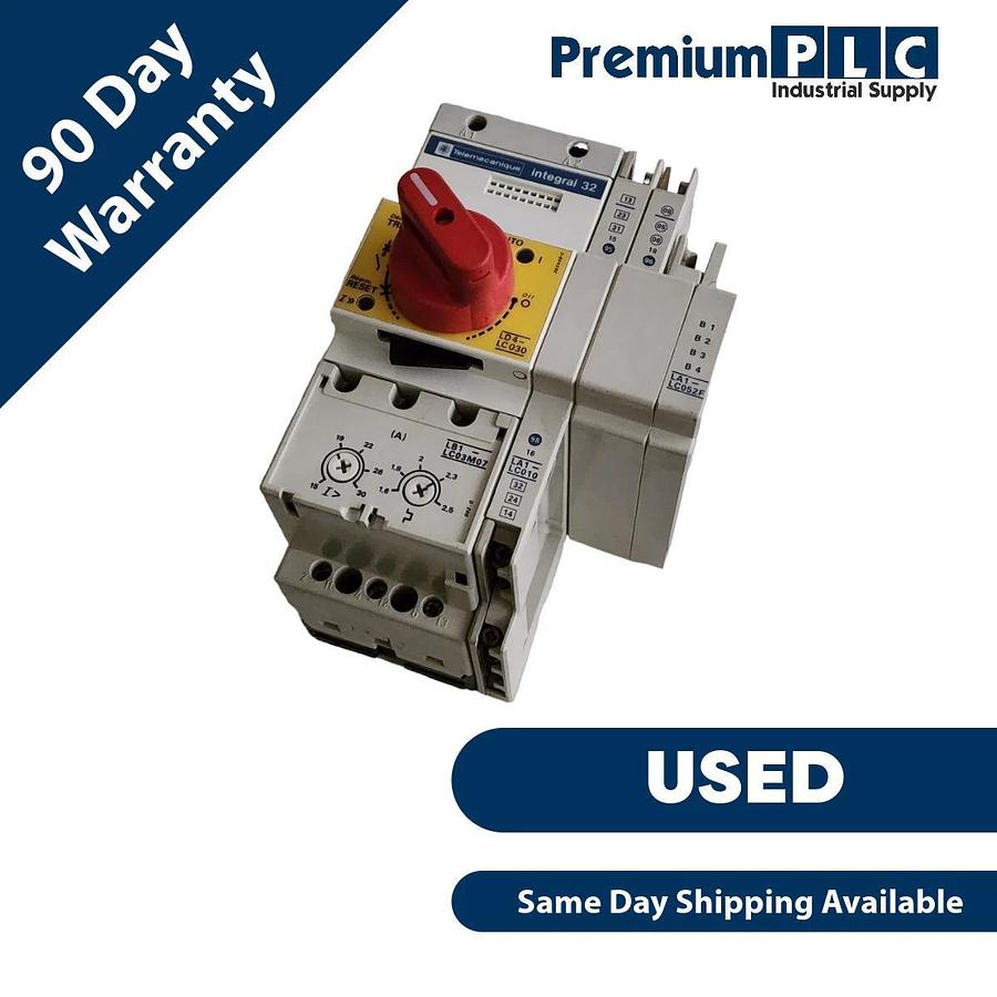 Used TELEMECANIQUE LD4-LC030 / LD4LC030 CONTACTOR W/ LB1-LC03M10 LA1-LC010 LA1-LC052F