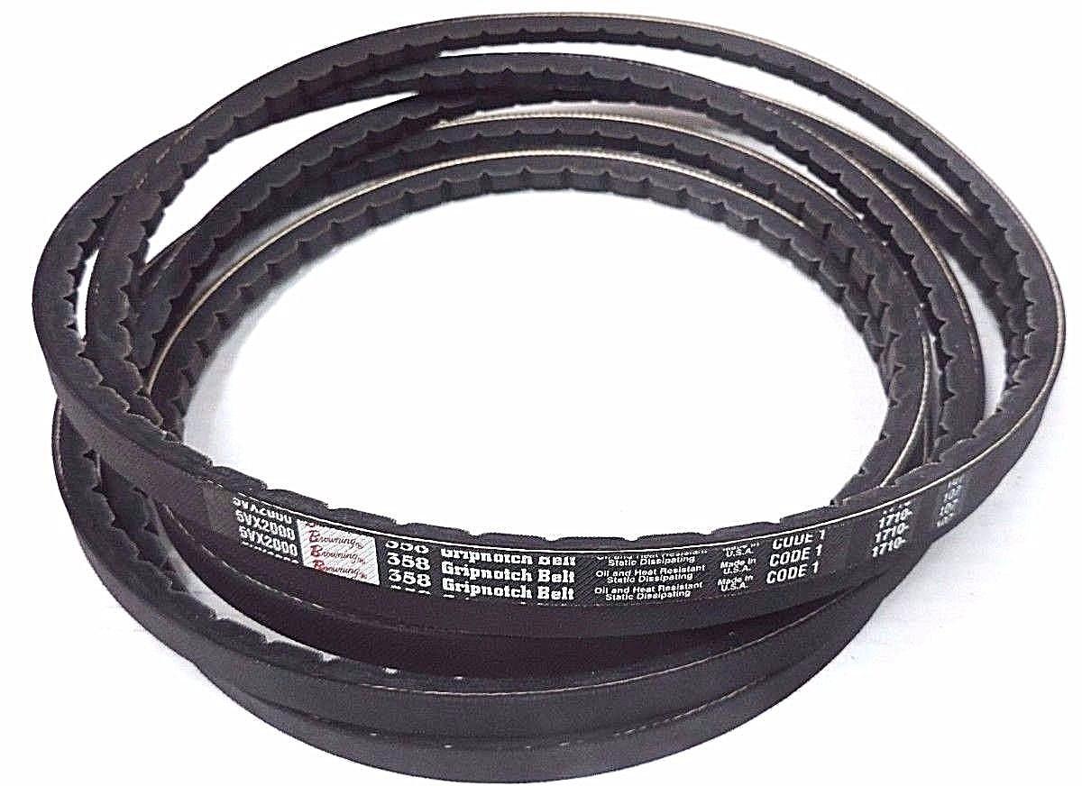Used NEW BROWNING 5VX2000, 358 GRIPNOTCH BELT 200" O.C.