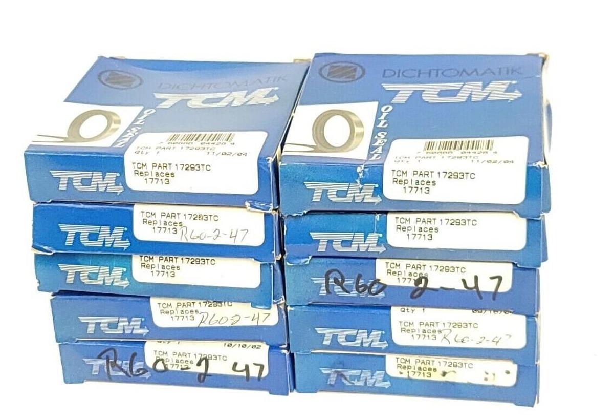 Used LOT OF 10 NEW TCM DICHTOMATIK 17293TC OIL SEALS REPLACES 17713