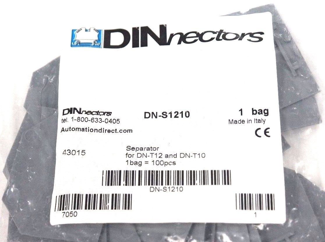 NIB DINNECTORS DN-S1210 SEPARATOR FOR DN-T12 AND DNT10 - LOT OF 27