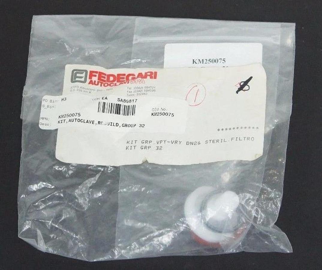 Used NEW FEDEGARI KM250075 KIT GROUP 32 AUTOCLAVE, REBUILD, GROUP 32