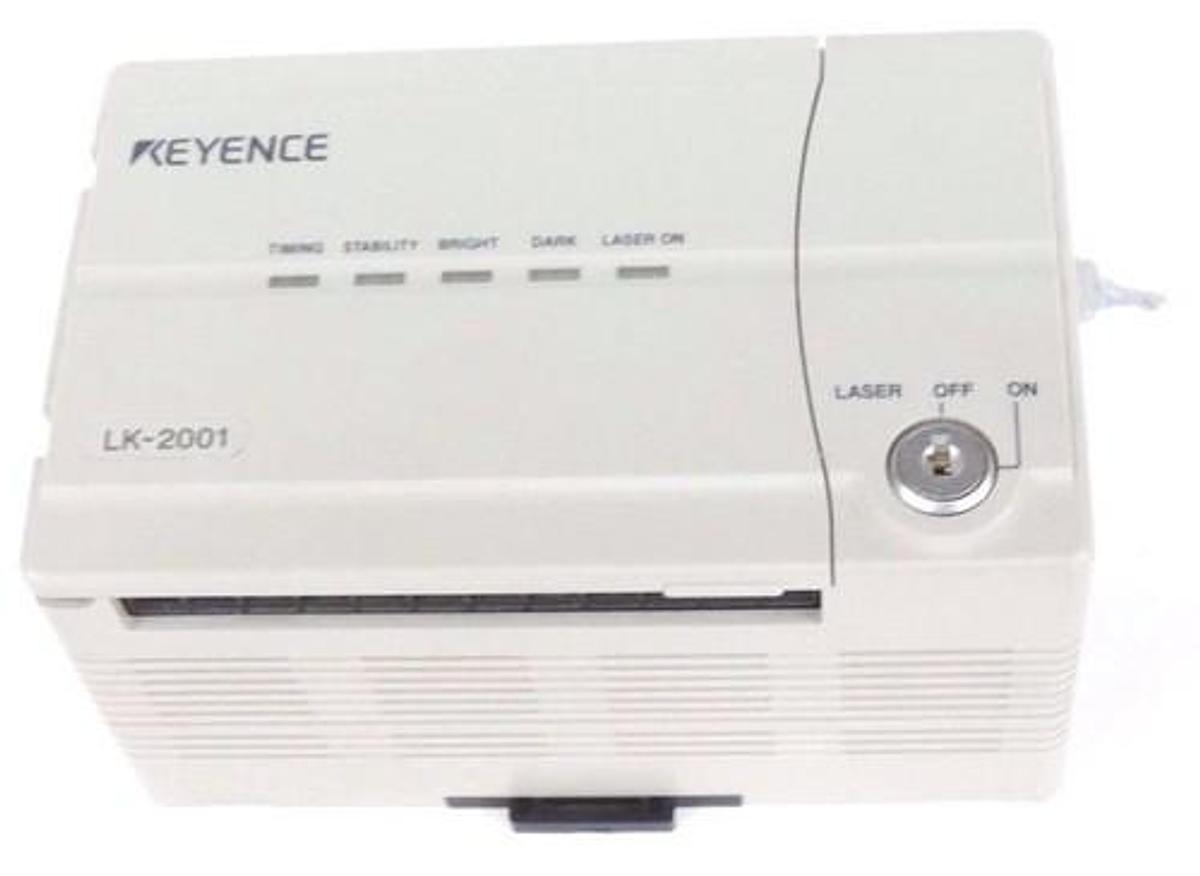 Used KEYENCE LK-2001 CONTROLLER LASER DISPLACEMENT HI PRECISION 24VDC, LK2001