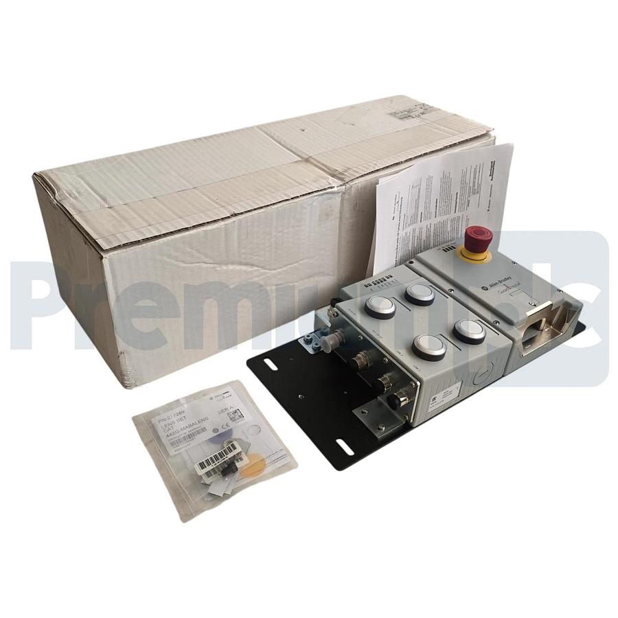 Opened Allen Bradley 442G-MABRB-UR-E0JP4679 /A Guardmaster Ethernet Lock Module