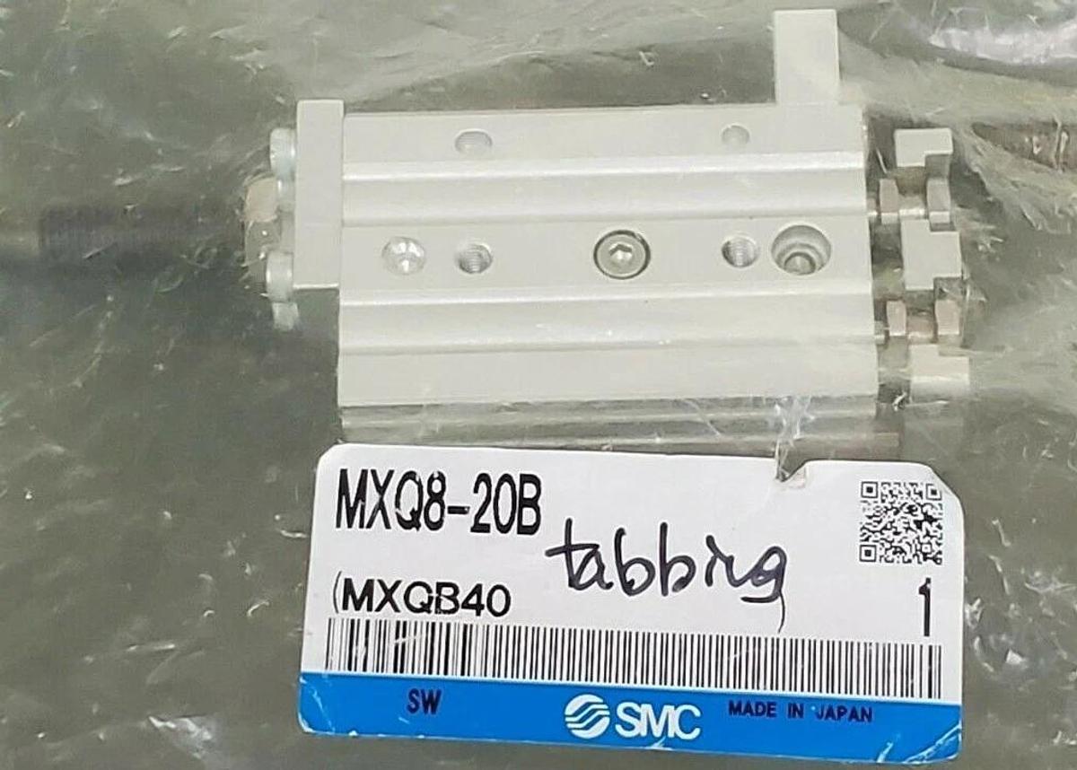 Used NEW SMC MXQB-208 SLIDE TABLE SHOCK ABSORBERS BOTH ENDS 8MM BORE 20MM STROKE