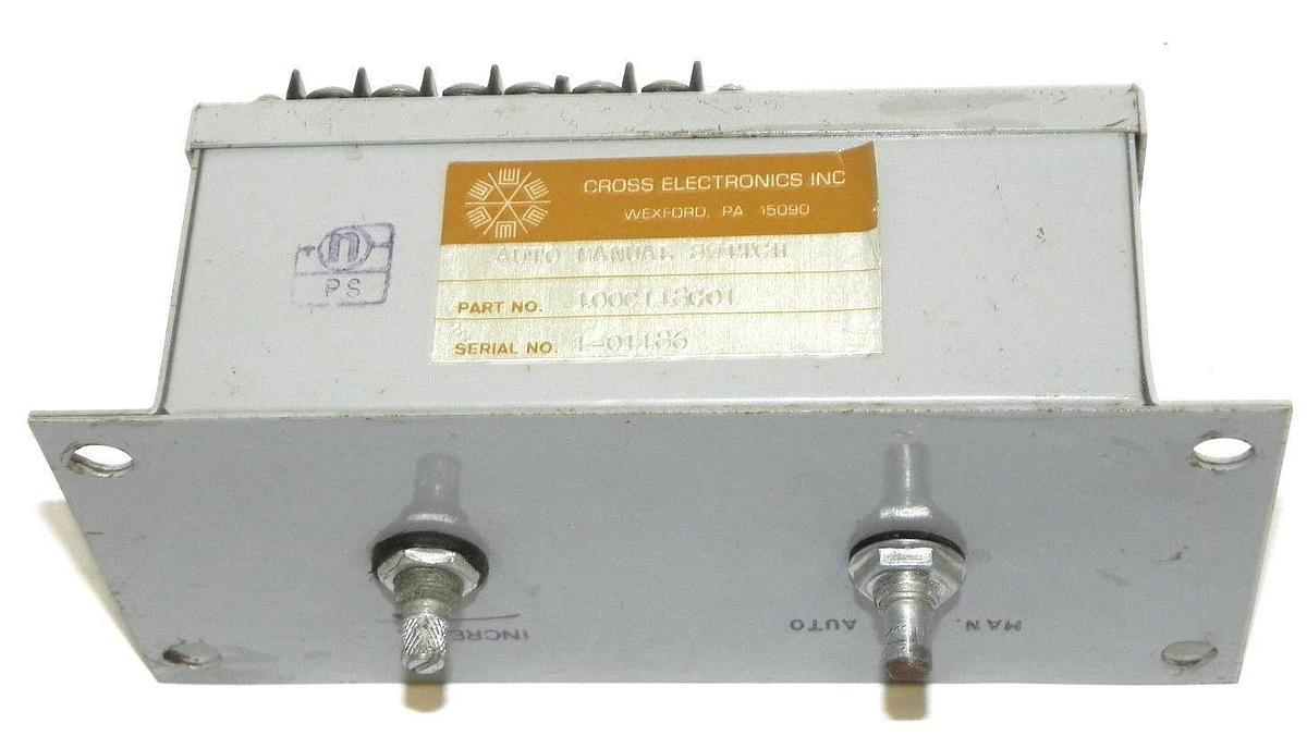 Used CROSS ELECTRONICS 100C118G01 AUTO MANUAL SWITCH