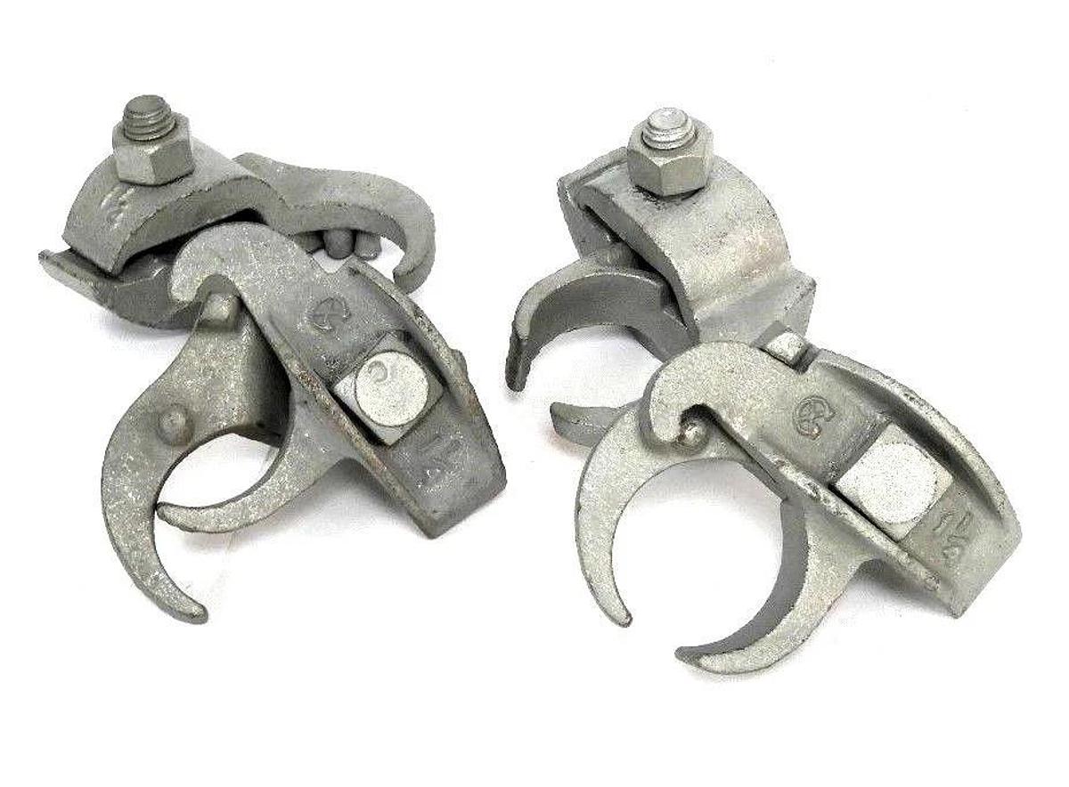 LOT OF 4 NEW OZ GEDNEY 1 1/4" STEEL FITTING CLAMPS