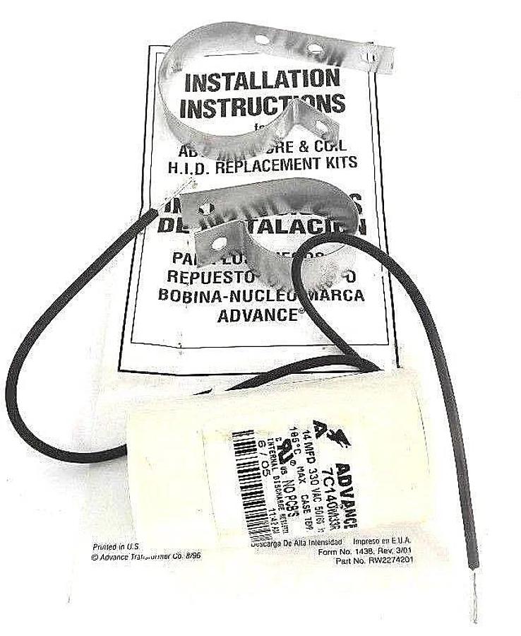 Used NIB ADVANCE 71A8172-001D CORE & COIL BALLAST KIT (FEATURES 71A8192 CORE & COIL)