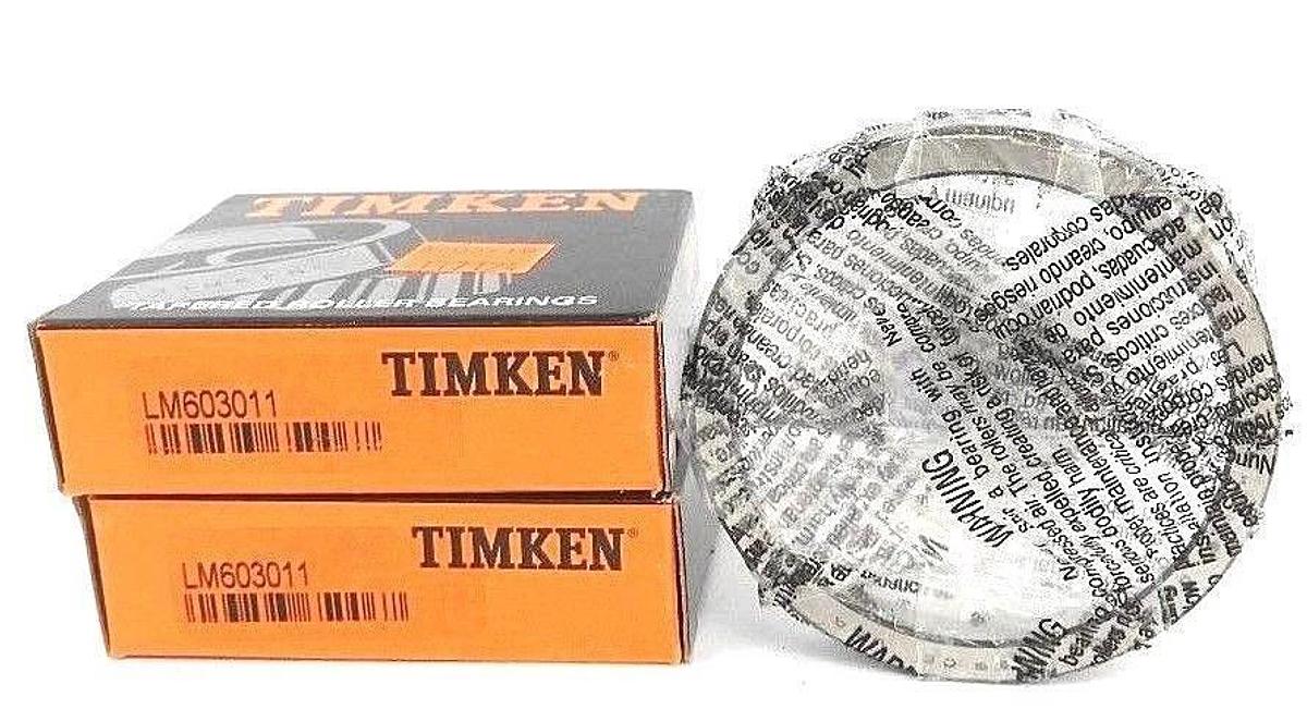 Used LOT OF 2 NIB TIMKEN LM603011 ROLLER BEARINGS TAPERED 3.063 X 0.5937IN