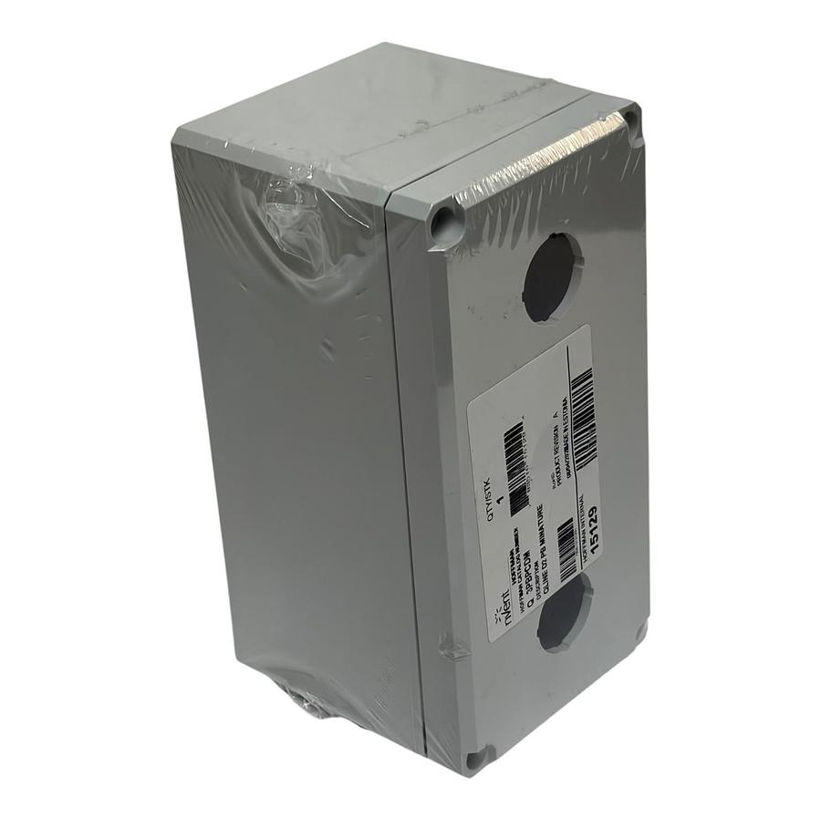 Used New nVent Hoffman Q3PBPCDM QLine D Polycarbonate Enclosure 3-Hole Pushbutton Box