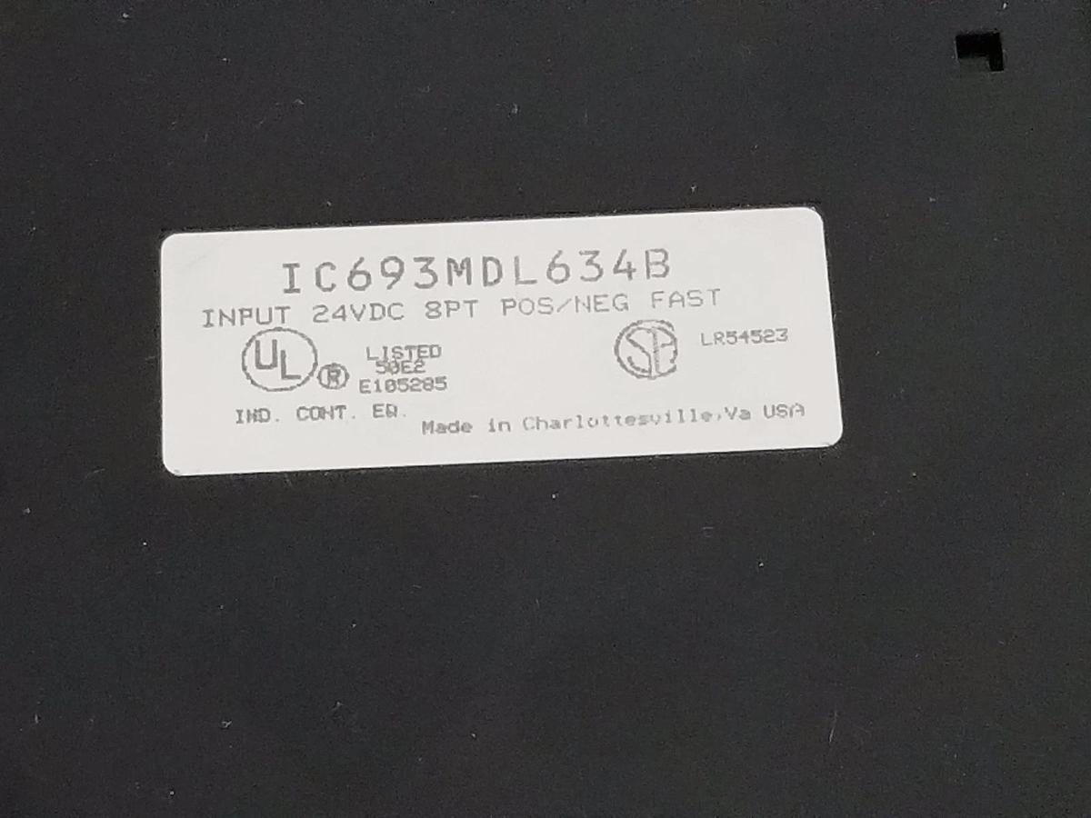 Used GE FANUC IC693MDL634B INPUT MODULE 24VDC, 8 PT POS/NEG FAST