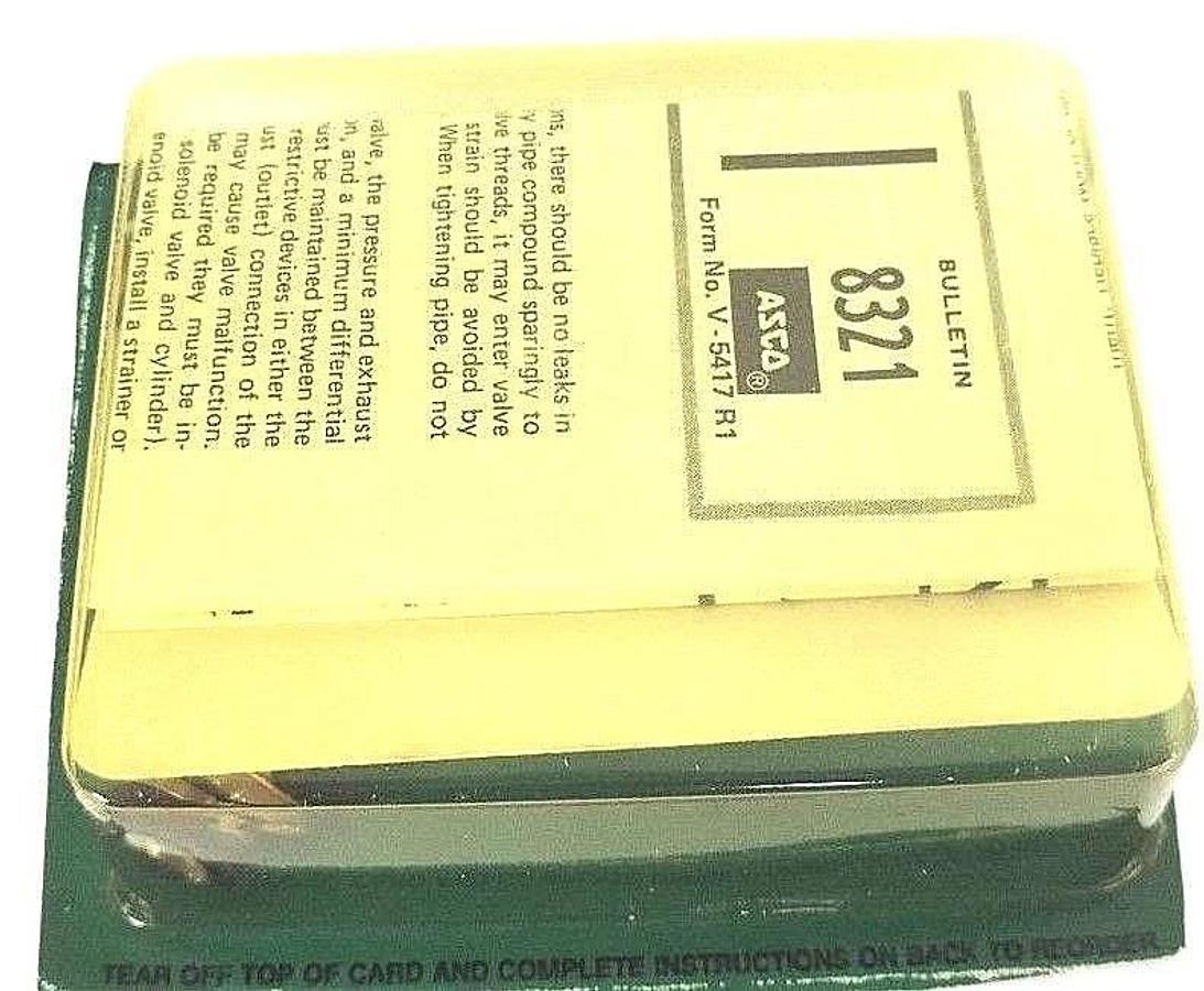 Used NIB ASCO 302-927 REBUILD KIT BULL. 8321, 302927