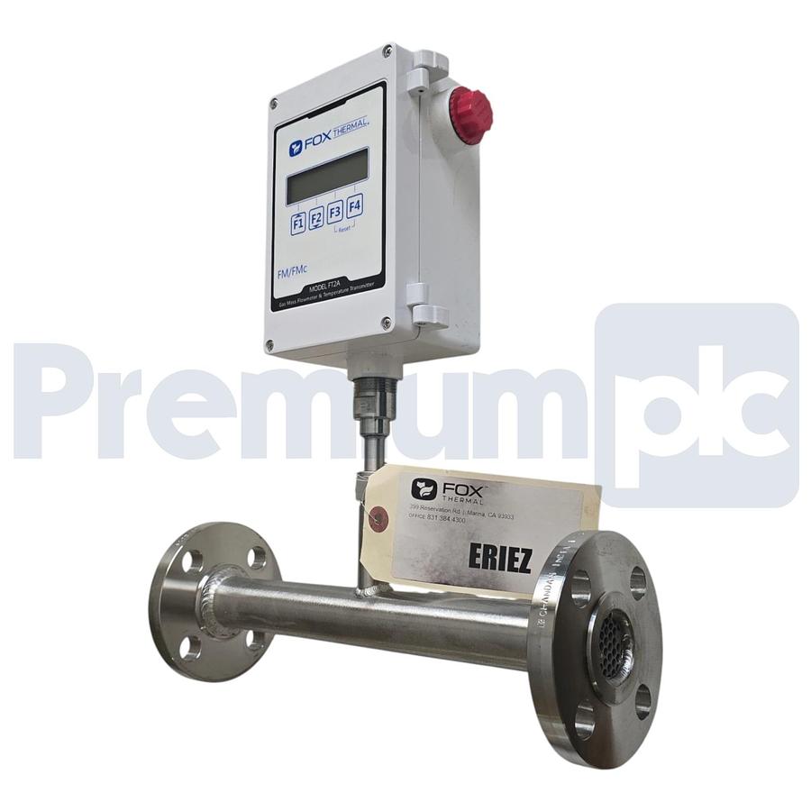 Used Fox Thermal FT2A Inline Thermal Gas Mass Flow Meter FT2A-10F-SS-ST-E1-B0 NSNP