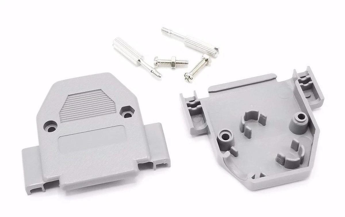 Used NEW SPC SPC15204 D-SUB PLASTIC COVER, 25 PIN, 2 PIECE, 45 DEGREE