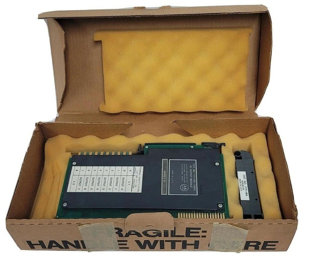 Refurbished REPAIRED ALLEN BRADLEY 1771-OA SER. B AC OUTPUT MODULE W/ 1771-WA SER. B
