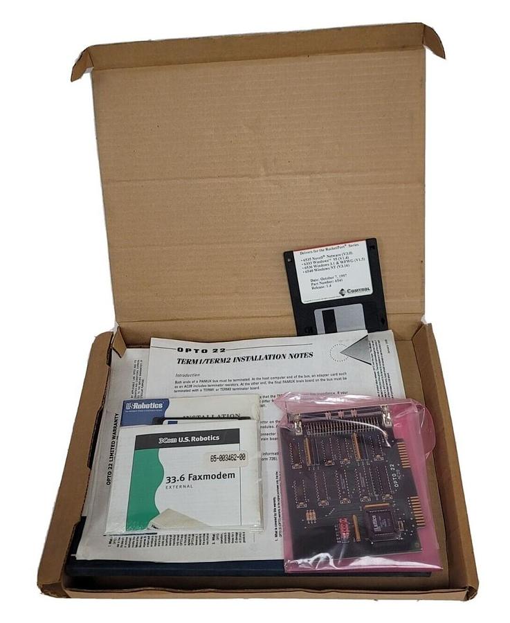 Used NEW OPTO 22 AC28 INTERFACE CARD ISA BUS TO PAMUX BUS
