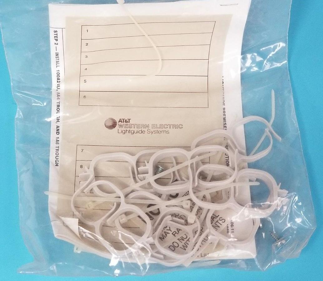 Used NEW AT&T WESTERN ELECTRIC 105289656 ONE D-181706 KIT OF PARTS (INCOMPLETE)