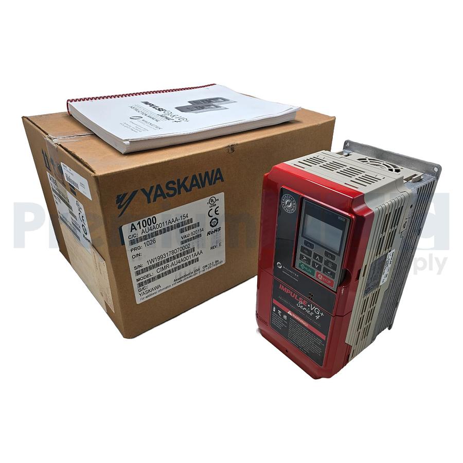 Used MAGNETEK YASKAWA 4009-VG+S4 IMPULSE VG+ SERIES 4 VFD 460V 5HP CIMR-AU4A0011AAA