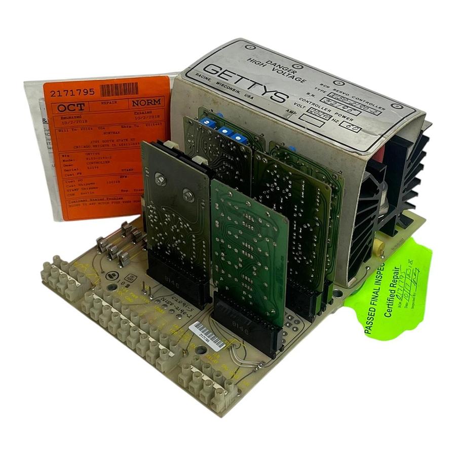 Refurbished Gettys N150-2190-2 SCR Servo Controller Drive - Refurbished K+S Certified Tested