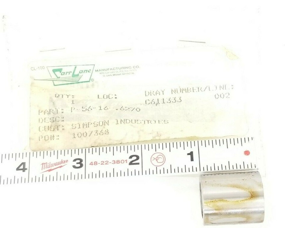 Used NEW CARR LANE P-56-16-.6270 BUSHING