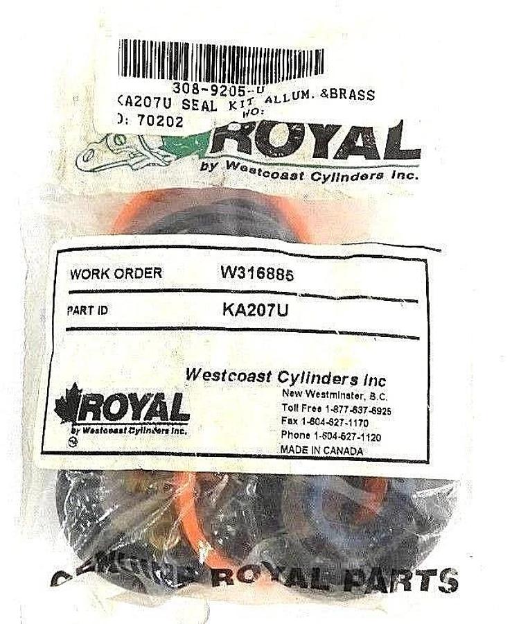 Used NEW ROYAL KA207U SEAL KIT ALLUM. & BRASS
