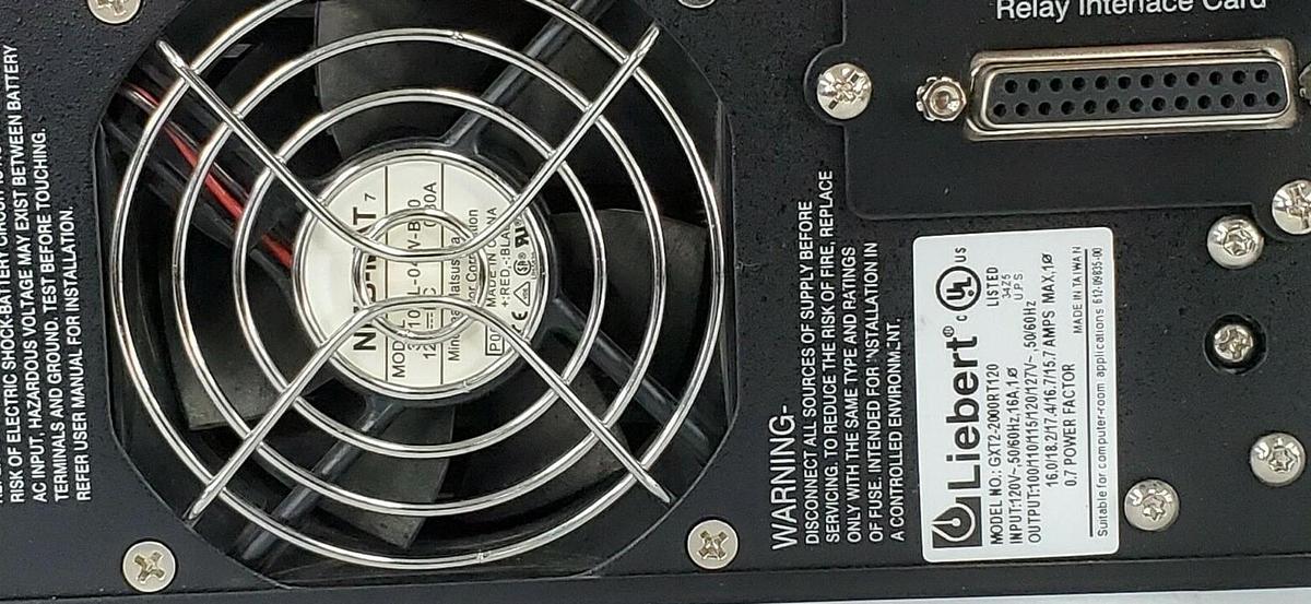 Used LIEBERT GXT2-2000RT120 UPSTATION GXT UPS BATTERY BACKUP / POWER SUPPLY 2000VA