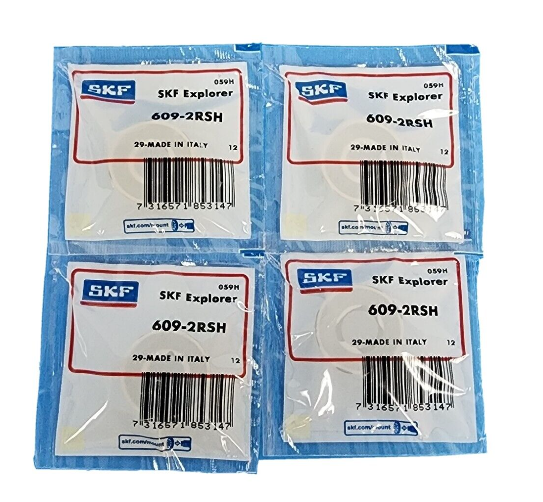 LOT OF 4 NEW SKF 609-2RSH BEARINGS 6092RSH