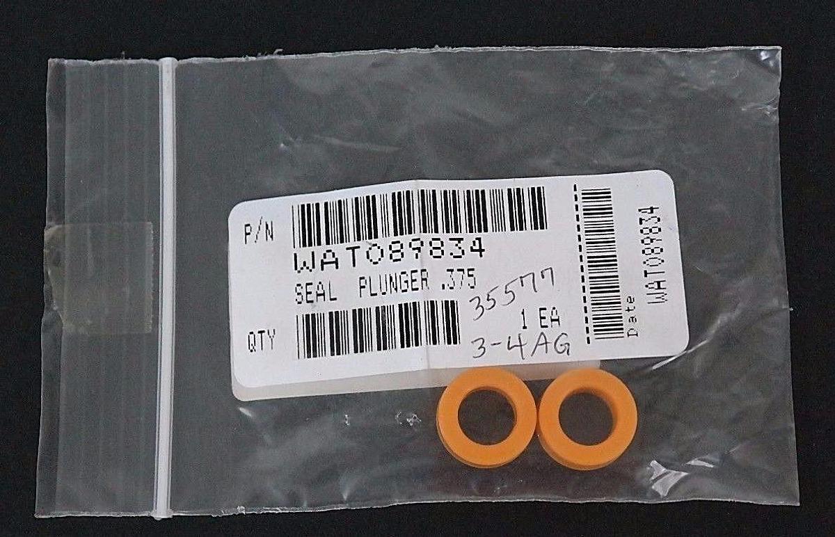 Used LOT OF 2 NEW WATERS WAT089834 PLUNGER SEALS .375