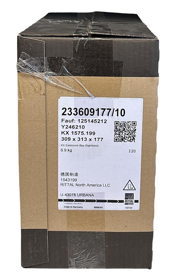 Used RITTAL 1543199 / 233609177/10 / KX 1575.199 KX ENCLOSURE 309 x 313 x 177 NSMP