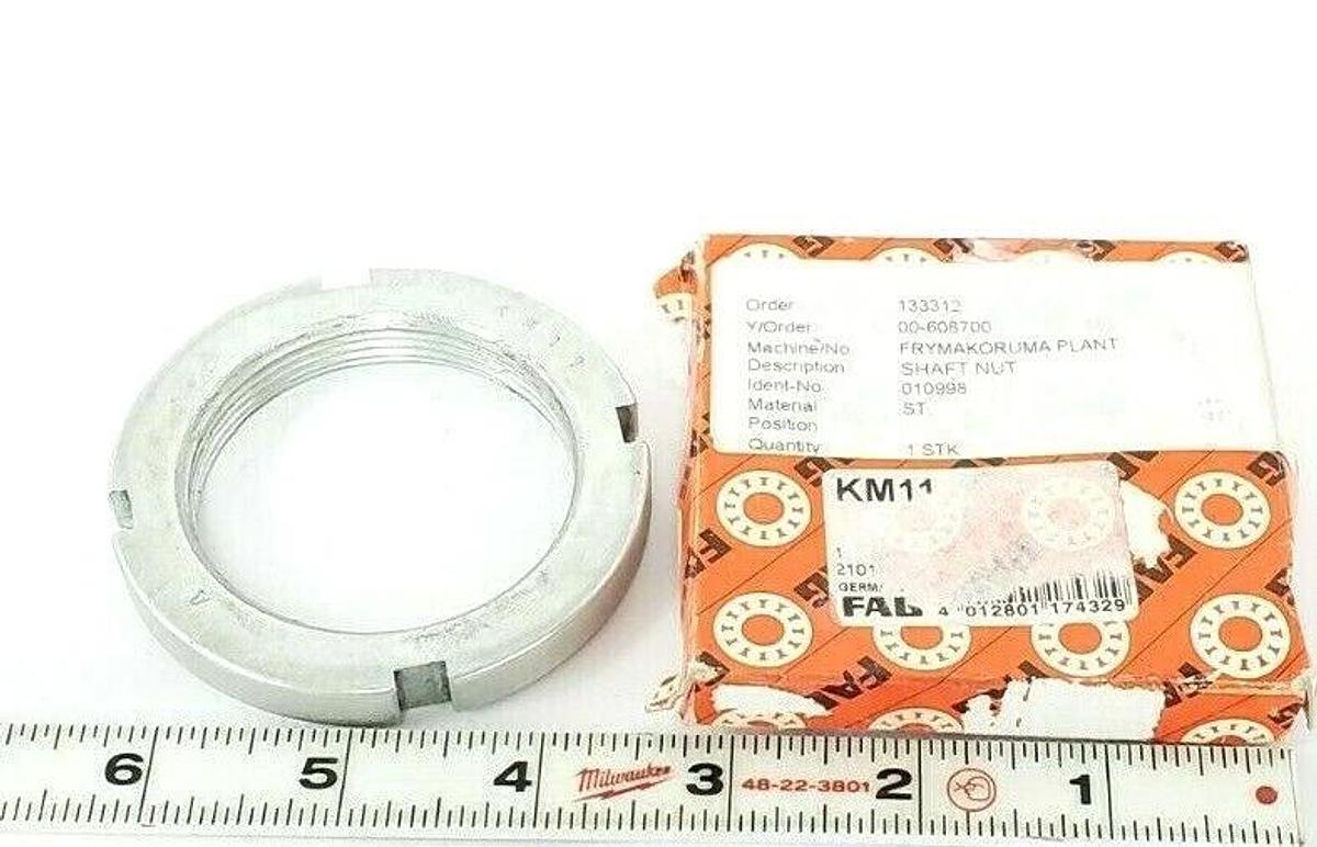 NIB FAG KM11 SHAFT LOCK NUT 010998