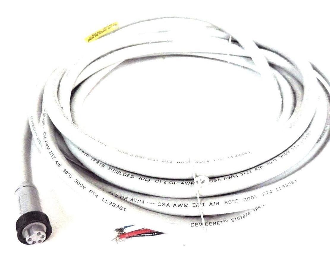 Used NEW BRAD HARRISON DN10A-M080 DEVICENET 5P CABLE ASSEMBLY 8M CABLE DN10AM080