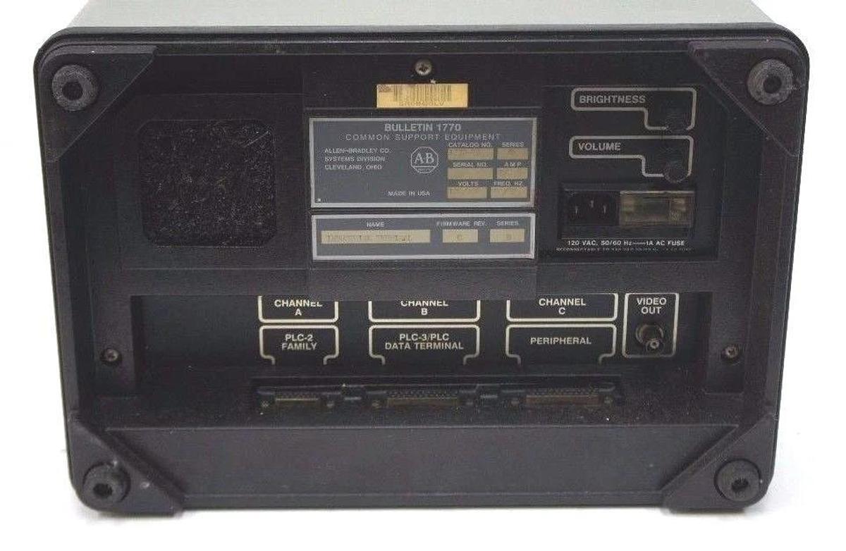 Used ALLEN BRADLEY 1770-TA INDUSTRIAL TERMINAL FIRMWARE REV. C SERIES B 1770-KCB