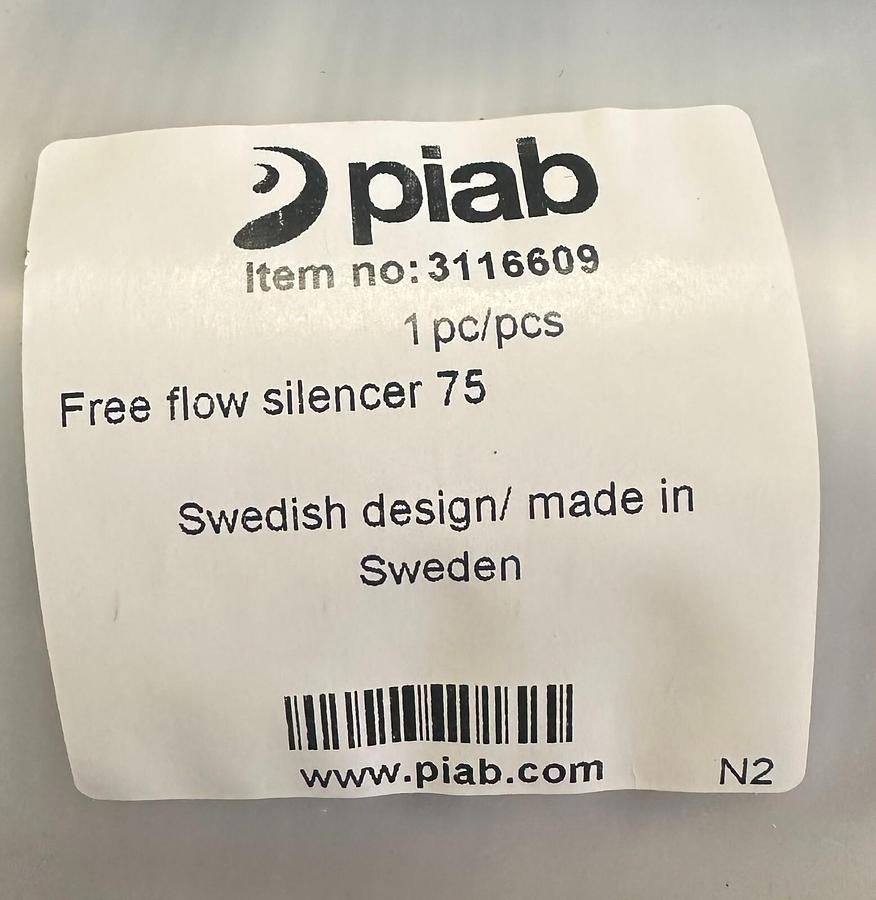 NEW PIAB 31.16.609 / 3116609 FREE FLOW SILENCER 75 PUMP ACCESSORY