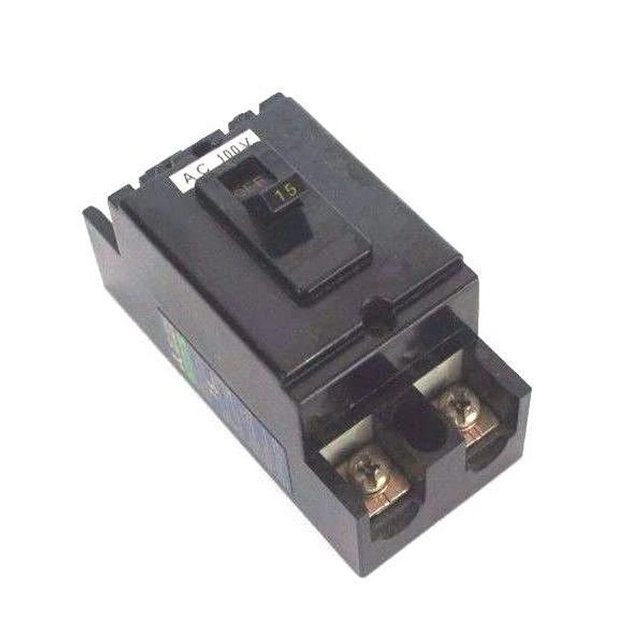 Used LOT OF 7 MITSUBISHI NF30-CB NO FUSE CIRUIT BREAKERS 15 AMP, 2P, 250V, NF30CB