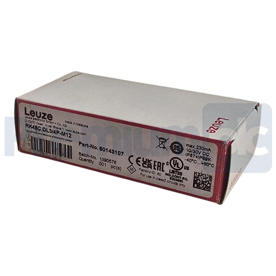 Used Leuze 50143107 | RK46C.DL3/4P-M12 Photoelectric Sensor M12 Connection NSMP