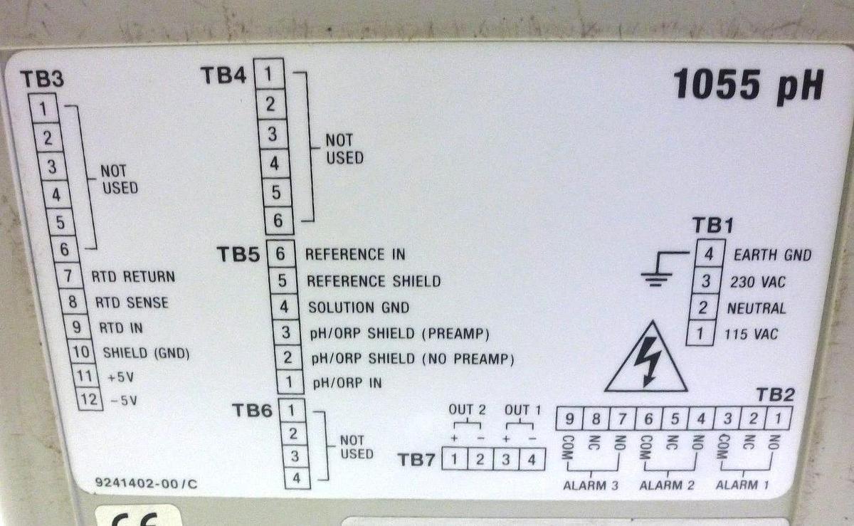 Used ROSEMOUNT 1055-01-10-22 SW VER# 3.30 ANALYZER SOLUCOMP II 115/230VAC 1055011022