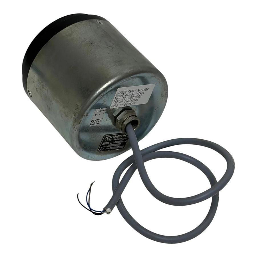 Used Hohner Shaft Encoder Type 30-3000/0500 Incremental Rotary Digitiser 500 Imp/PPR