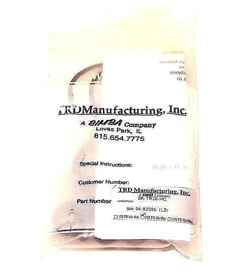 LOT OF 2 NEW BIMBA TRD MANUFACURING SK-TR20-HC SEAL KIT 250PSI, SKTR20HC