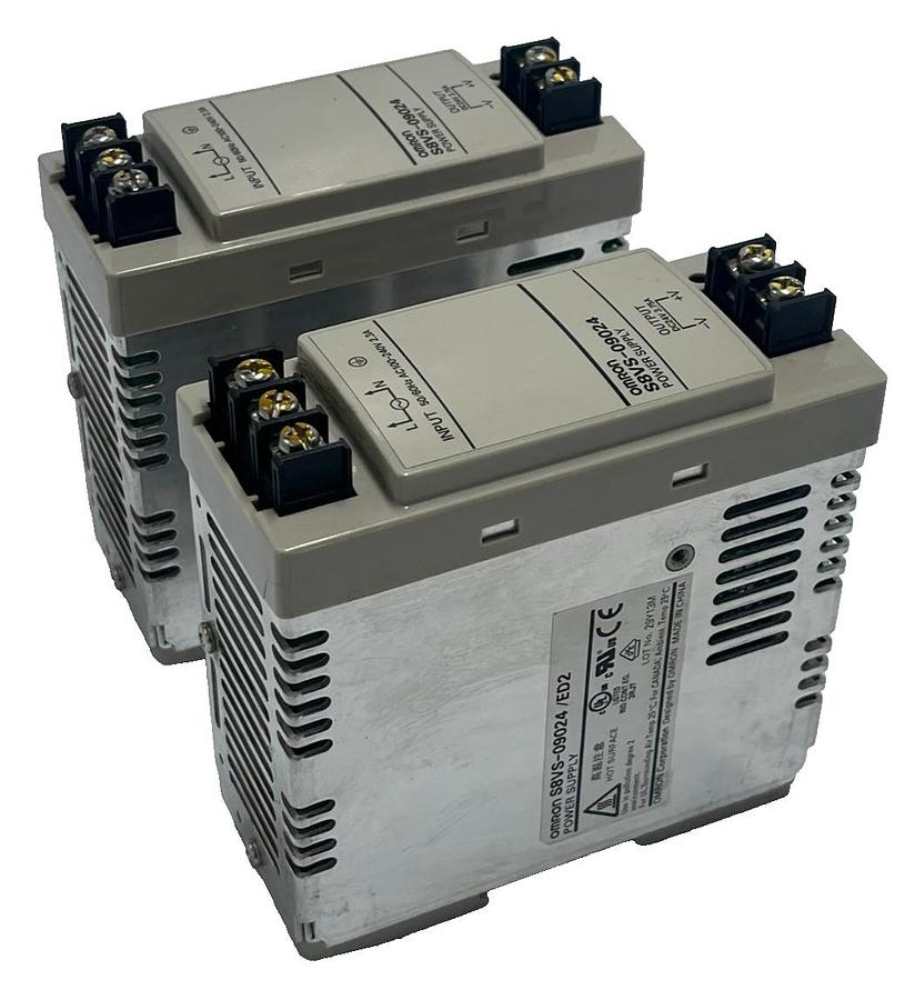 Used Lot of 2: Omron S8VS-09024/ED2 Switch Mode Power Supply 24VDC 3.75A 90W
