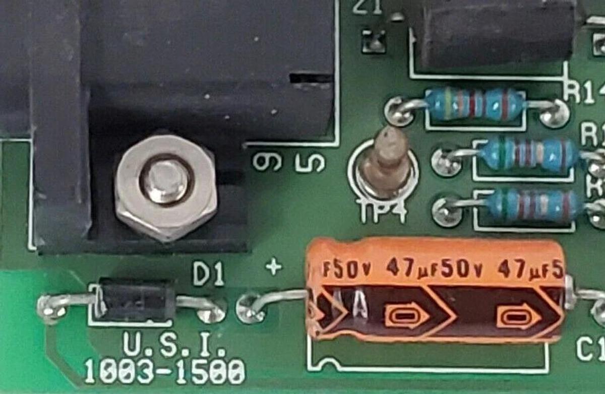 Used U.S.I. 1003-1500 PCB BOARD 10031500, 95-598 REV. 1