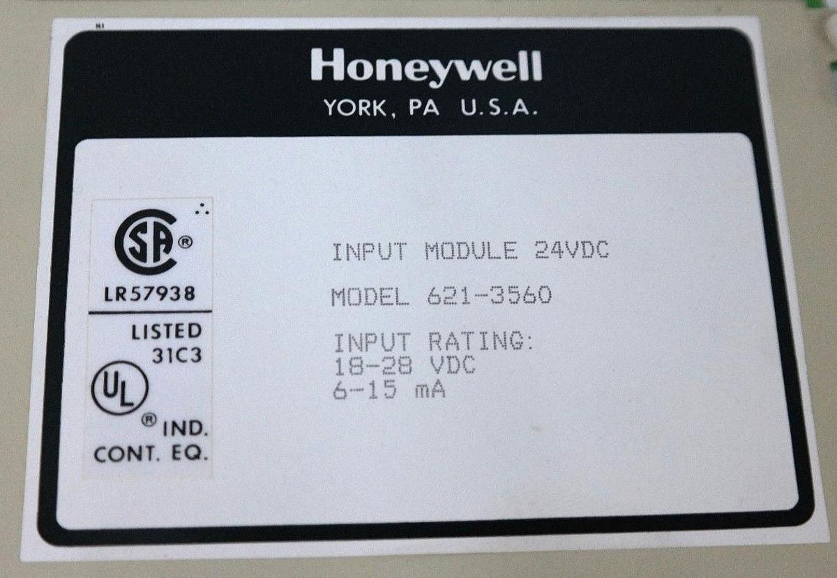 Used REPAIRED HONEYWELL 621-3560 INPUT MODULE 24VDC 6213560