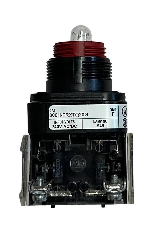 ALLEN BRADLEY 800H-FRXTQ20G /F ILLUMINATED PUSH-PULL DEVICE 30mm 240V NSMP *