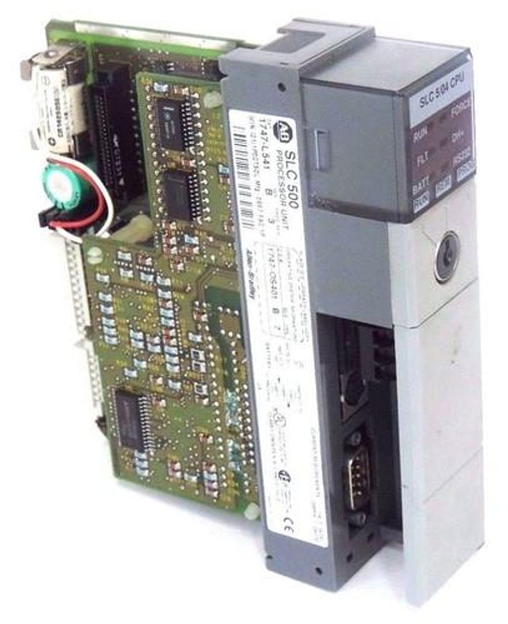 Used ALLEN BRADLEY 1747-L541 PROCESSOR UNIT SER B PROC REV 3 1747-OS401 SER B FRN 7