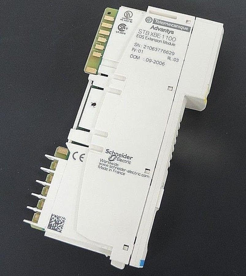 Used TELEMECANIQUE STBXBE1100 EOS EXTENSION MODULE XBE1100, PV: 01, RL: 03