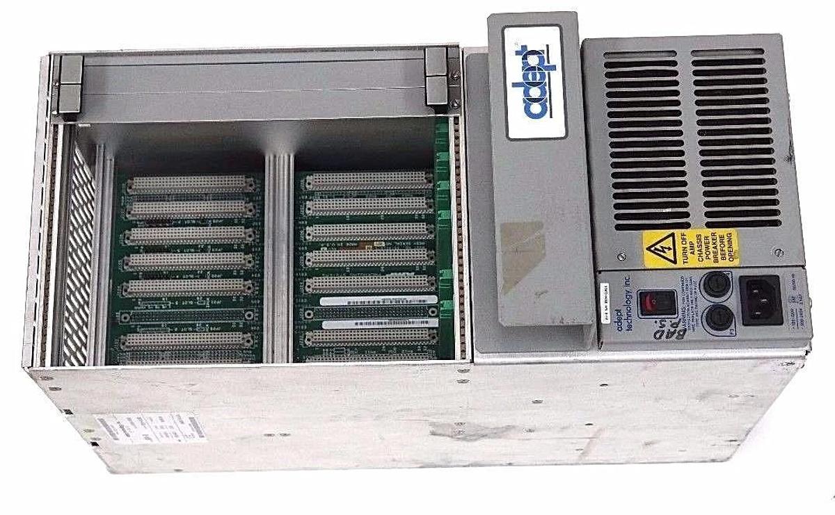 Used ADEPT TECHNOLOGY INC MV-8 CONTROLLER RACK P/N 30330-15000 200-240V, 2.5A, 50/60H