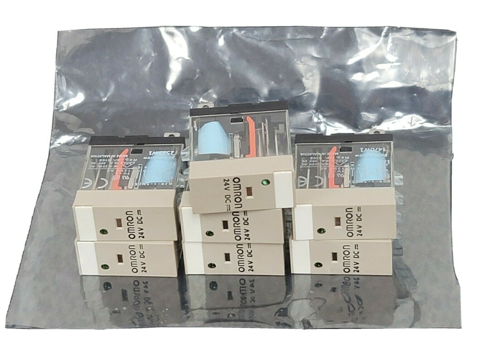 Used LOT OF 7 NEW OMRON G2R-1-SN-24VDC RELAYS G2R-1-SN