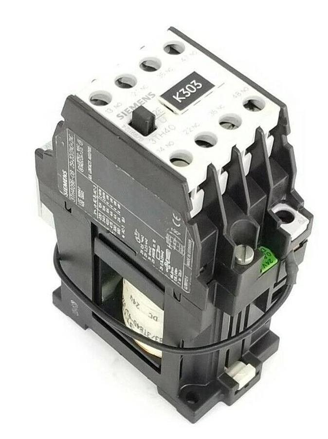Used SIEMENS 3TH4096-0B 2S+2O/2NO+2NC, 3TH40, 24V, 0.8-1.2 DC, 3TX7402-3G