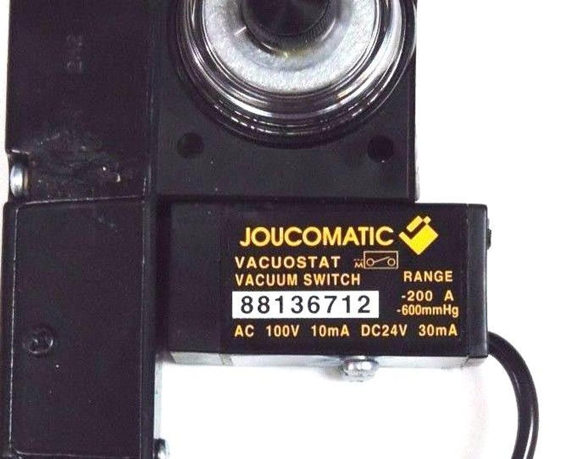 Used NIB ASCO JOUCOMATIC 88136705 EJECTOR PUMP W/ 88136712 VACUUM SWITCH, 88136706