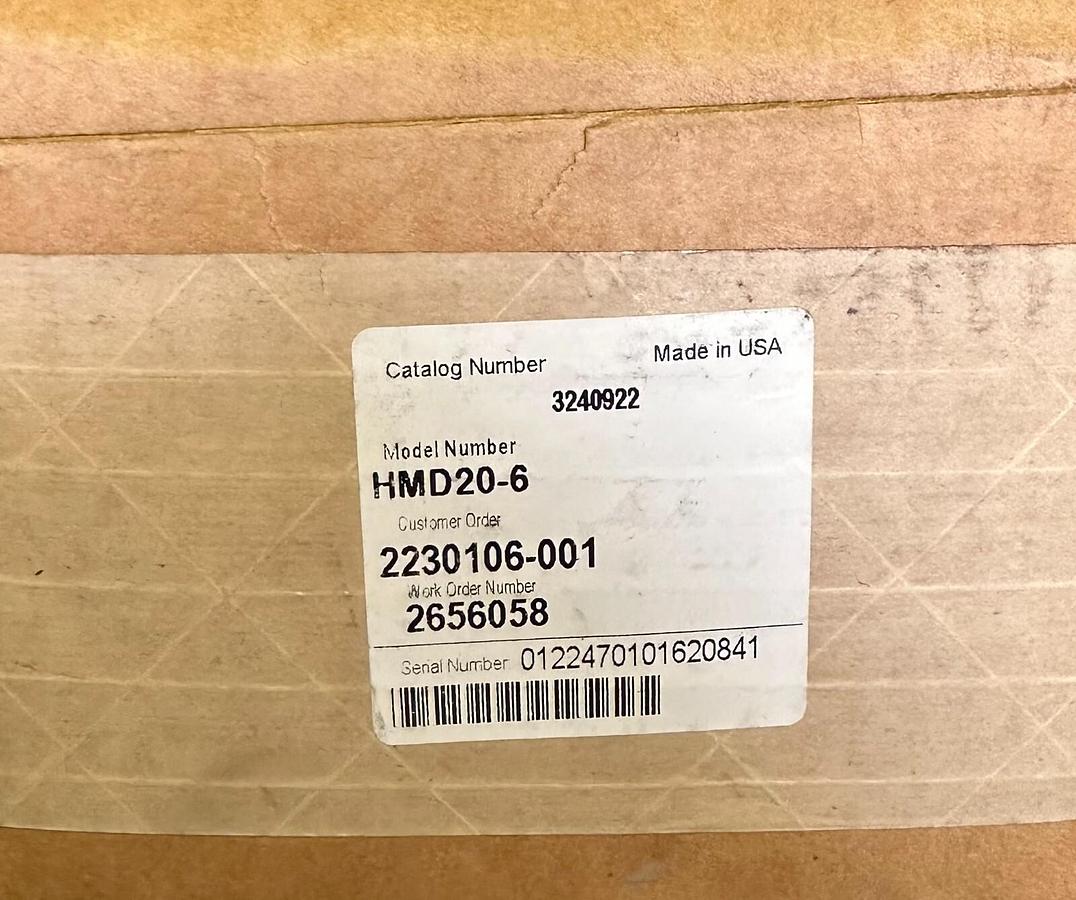 Used NEW SPX HANKISON HMD20-6 / HMD206 MEMBRANE AIR DRYER 3240922 175PSIG / 12 BAR