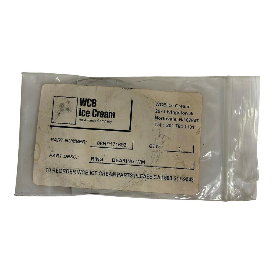 Used WCB Ice Cream Bearing WM Ring 08HP171693 New In Package